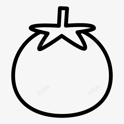 西红柿水果健康图标svg_新图网 https://ixintu.com 健康 水果 球茎 种子 蔬菜 西红柿 食物食用良好