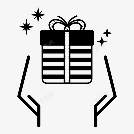 礼物拉姆赞斋月图标svg_新图网 https://ixintu.com 伊斯兰 开斋节 手 拉姆赞 斋月 礼物 礼盒 穆斯林