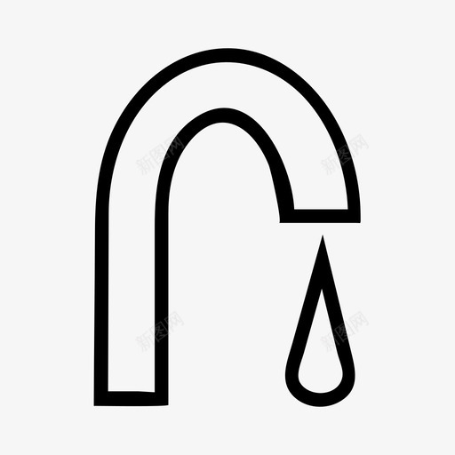 水水龙头漏水水龙头图标svg_新图网 https://ixintu.com 厨房 水 水滴 水龙头 液体 滴水 漏水水龙头 热水