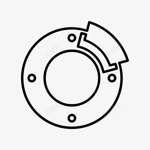 制动系统制动盘汽车图标svg_新图网 https://ixintu.com 制动盘 制动系统 汽车 汽车特征 移动