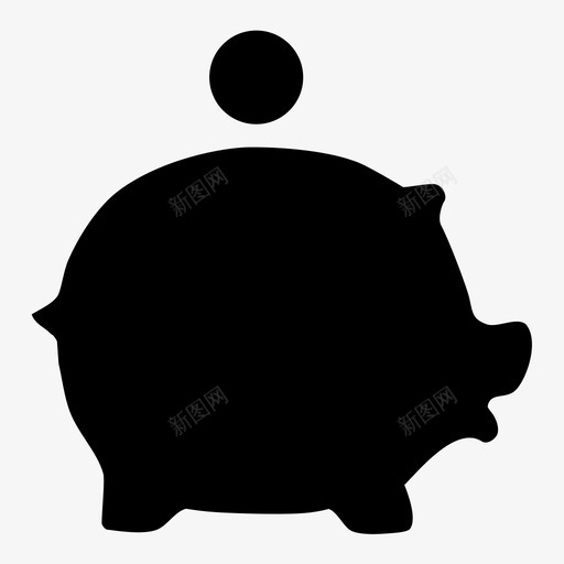 存钱罐储蓄储备图标svg_新图网 https://ixintu.com 储备 储蓄 存钱罐 投资 现金 硬币
