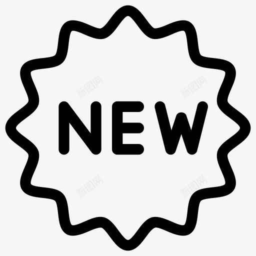 新标签购物线路图标svg_新图网 https://ixintu.com 新标签 购物线路图标