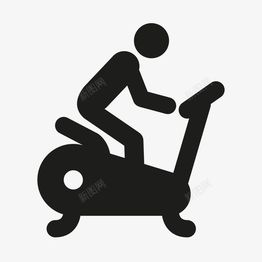 固定自行车赛马教练健身者图标svg_新图网 https://ixintu.com 人 健身者 努力 北欧赛道 固定自行车 横卧自行车 耐力 赛马教练 运动 非移动自行车