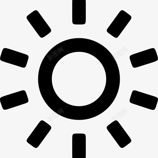 亮度已满图标svg_新图网 https://ixintu.com 亮度已满