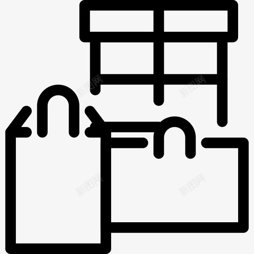 购物行李购买图标svg_新图网 https://ixintu.com 物品 电子商务 行李 购买 购物 购物线路图标