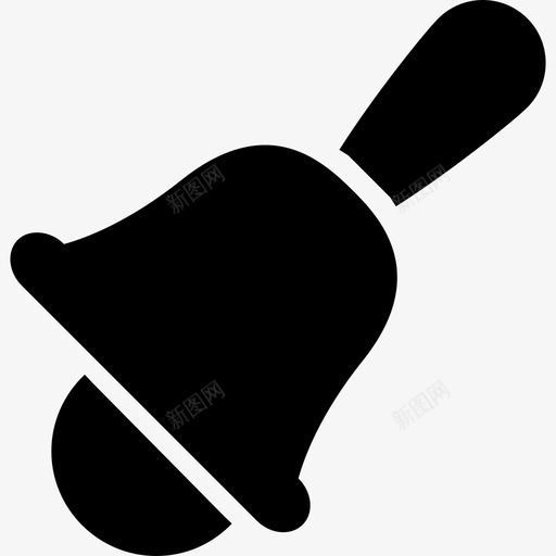手铃铃铛教堂铃图标svg_新图网 https://ixintu.com 学校铃 寺庙铃 手铃 教堂铃 铃声 铃铛