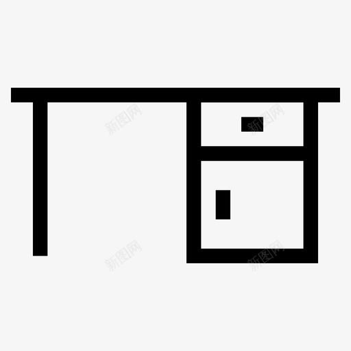 书桌橱柜书桌抽屉图标svg_新图网 https://ixintu.com 书桌 书桌抽屉 家具 带抽屉的桌子 抽屉桌 橱柜 橱柜桌子