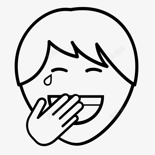 笑男孩窃笑微笑图标svg_新图网 https://ixintu.com 取笑 咧嘴笑 嘲笑 微笑 快乐 男性 窃笑 笑 笑男孩