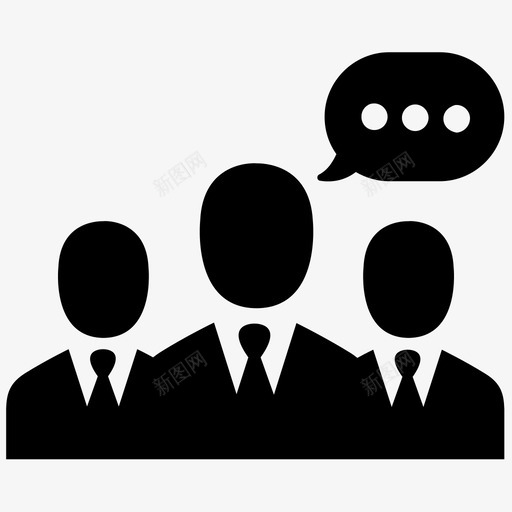 会议讨论辩论图标svg_新图网 https://ixintu.com 交流 交谈 会议 商业团体 商人 繁忙公务 聊天 讨论 谈话 辩论 金融业务