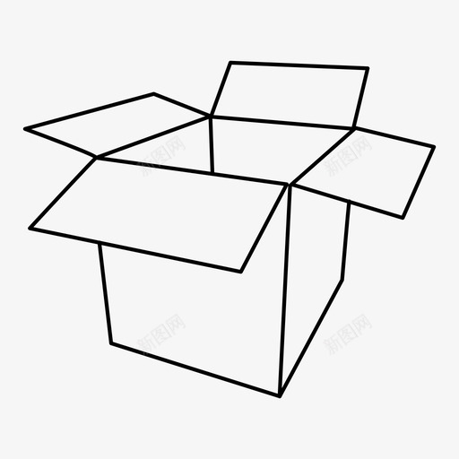 装箱开箱拆箱图标svg_新图网 https://ixintu.com 交货箱 包装 包装箱 开箱 拆箱 装箱 装运
