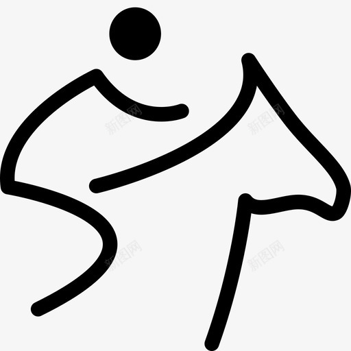 骑马生活方式体育活动图标svg_新图网 https://ixintu.com 体育活动 健身 生活方式 运动 骑马