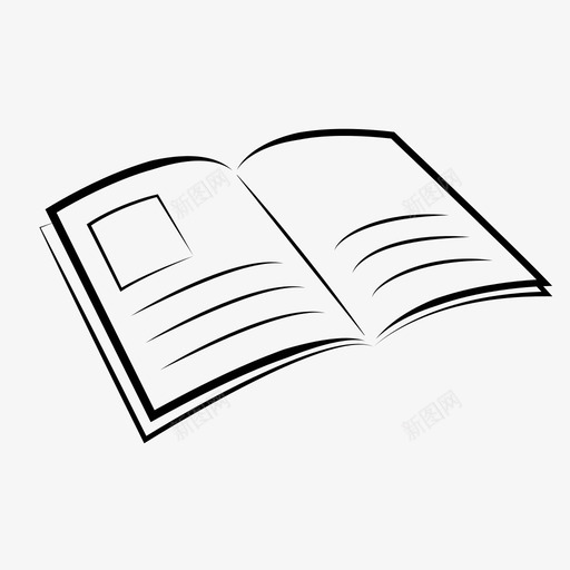 杂志再利用减少图标svg_新图网 https://ixintu.com 八卦 再利用 减少 可回收 回收 杂志 纸张 阅读