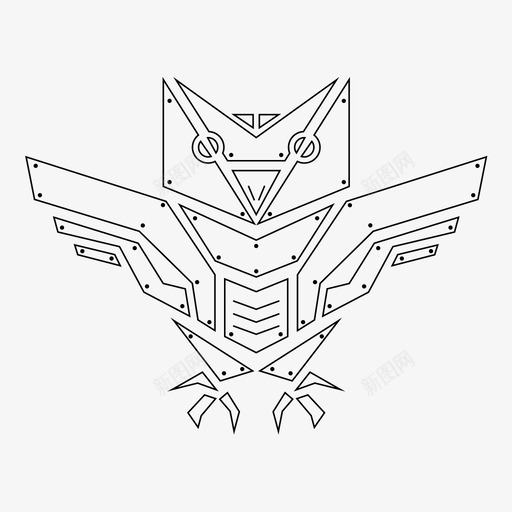 猫头鹰动物森林图标svg_新图网 https://ixintu.com 动物 时髦 森林 潮流 猫头鹰 现代 科技 自然