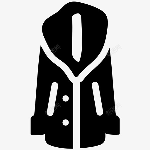 大衣lona外套冬季夹克外套图标svg_新图网 https://ixintu.com lona外套 冬季外套 冬季夹克外套 冬季毛皮大衣 外套 大衣 服装 毛皮领子 衣服