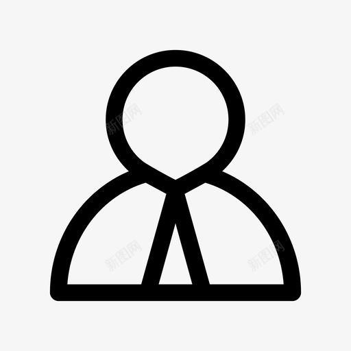 商务人士用户领带图标svg_新图网 https://ixintu.com 个人资料 主管 会议 商务人士 正式 用户 男性 西装 身份 领带