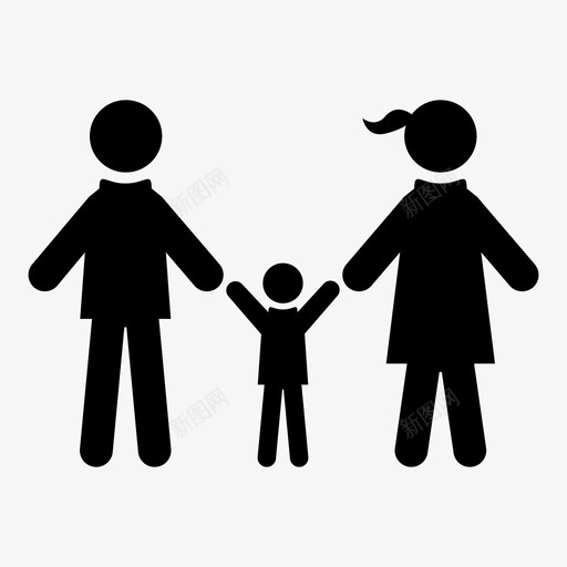 家庭男性母亲图标svg_新图网 https://ixintu.com 人 兄弟姐妹 家庭 家庭偶像父亲 母亲 父母 男性