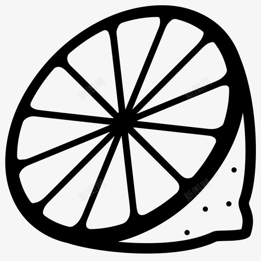柠檬半柠檬切柠檬图标svg_新图网 https://ixintu.com 切柠檬 半柠檬 夏季 柑橘 柠檬 柠檬切片 柠檬水 酸 酸性
