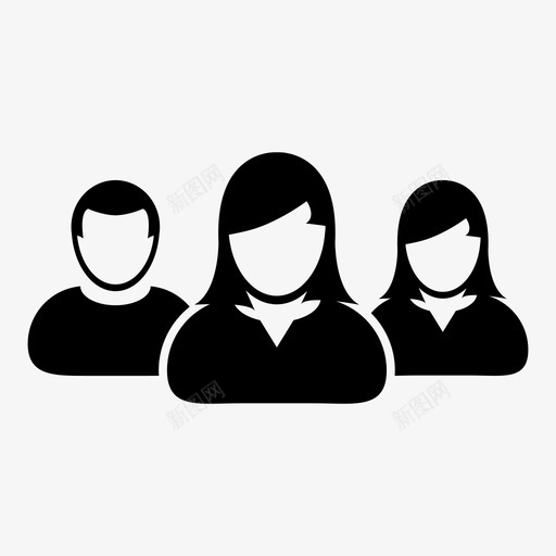 团队个人人员图标svg_新图网 https://ixintu.com 个人 人员 会议 合作伙伴 合作伙伴等 团队 官员 小组 用户图标团队 男人 管理 经理 网络