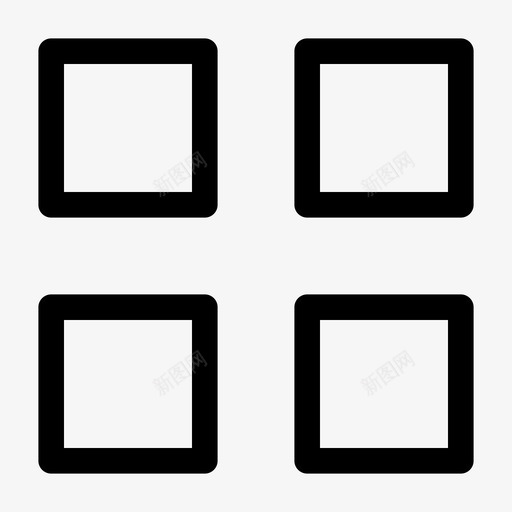 网格网页框架用户界面图标svg_新图网 https://ixintu.com 工具 技术 用户界面 用户界面设计 界面设计 网格 网页框架 设计图标