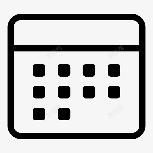 月年会议提醒图标svg_新图网 https://ixintu.com 会议提醒 年 月