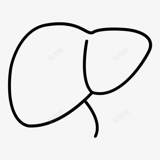 肝脏健康疾病图标svg_新图网 https://ixintu.com 健康 健康图标 内部 医疗 器官 疾病 肝脏