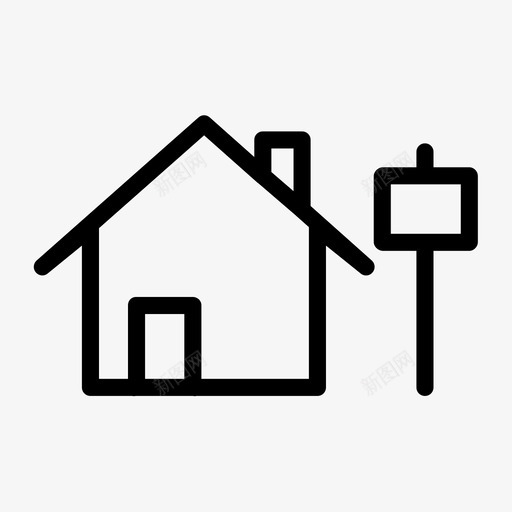 房地产出租房屋销售图标svg_新图网 https://ixintu.com 住宅 出租 工业 已售 待售 房地产 房屋 房屋销售 销售