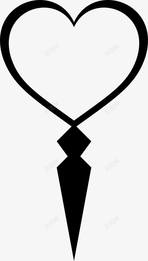 心爱男人图标svg_新图网 https://ixintu.com 女人 心 思想 情人节 母亲节 爱 爱和心 男人 礼物 领带