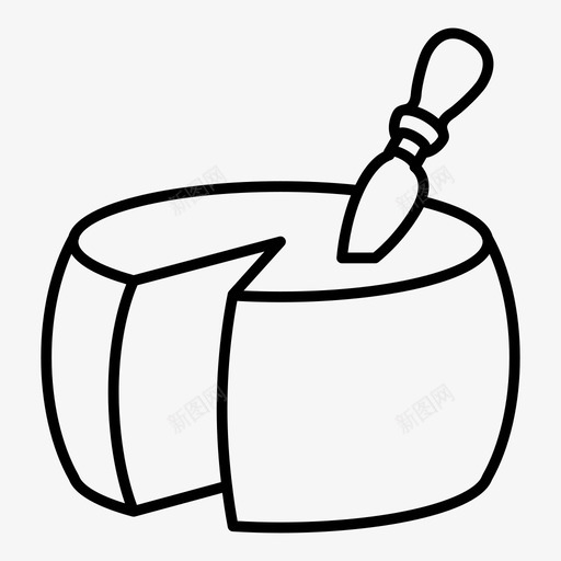 帕尔米吉亚诺车轮切片图标svg_新图网 https://ixintu.com 乳制品 典型食品 切片 奶酪刀 奶酪轮 帕尔米吉亚诺 帕尔米西亚 意大利 意大利食品 格栅 车轮