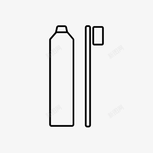 牙膏和牙刷牙齿个人卫生图标svg_新图网 https://ixintu.com 个人卫生 口腔卫生 口腔护理 清洁 牙医 牙科工作 牙膏和牙刷 牙齿 牙齿卫生 牙齿护理