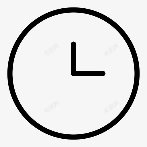 时钟小时时间图标svg_新图网 https://ixintu.com 小时 折衷轮廓图标 时钟 时间 时间片 时间设备 记时器