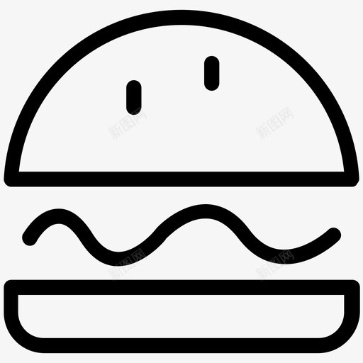 汉堡芝士汉堡鸡肉汉堡图标svg_新图网 https://ixintu.com 垃圾食品 快餐 汉堡 肉汉堡 芝士汉堡 鸡肉汉堡