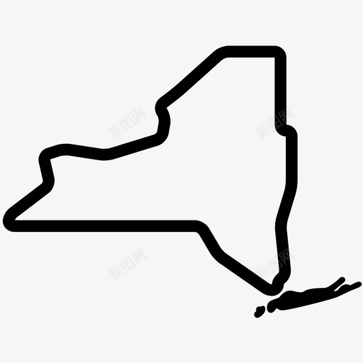 纽约美国斯塔顿岛图标svg_新图网 https://ixintu.com 地图 斯塔顿岛 简单的美国(大纲) 纽约 美国 长岛