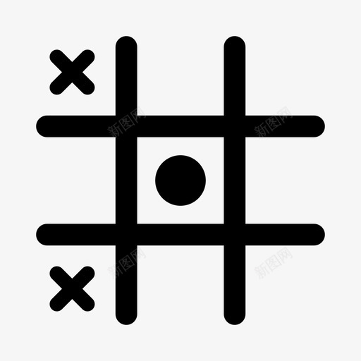 井字游戏游戏预测图标svg_新图网 https://ixintu.com 井字游戏 比赛游戏 游戏 短游戏 赢家输家 铲球对手 预测