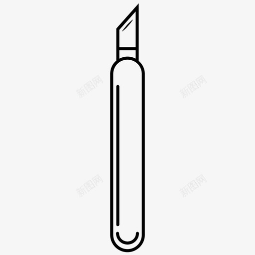 exacto刀刀片切盒刀图标svg_新图网 https://ixintu.com exacto刀 刀片 切片 切盒刀 手术刀 锋利