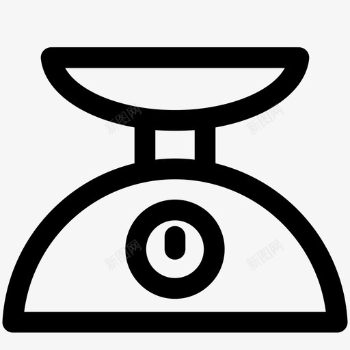 秤重量磅图标svg_新图网 https://ixintu.com 厨房秤 测量 盎司 磅 秤 重量