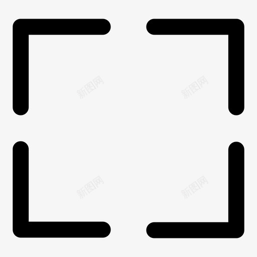 全屏显示缩放箭头全屏幕显示图标svg_新图网 https://ixintu.com 全屏幕显示 全屏显示 填充箭头 缩放箭头