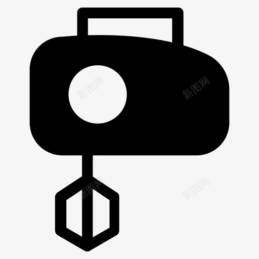 搅拌机打蛋器电动图标svg_新图网 https://ixintu.com 厨房工具 厨房用具 打蛋器 搅拌机 电动