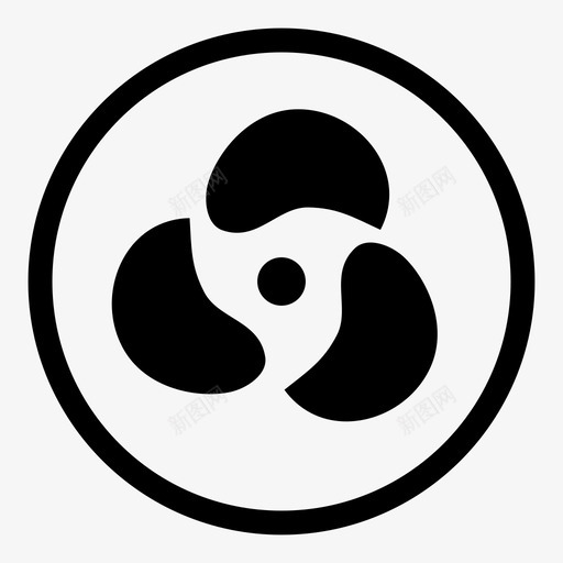 风扇空调冷却图标svg_新图网 https://ixintu.com 冷却 冷却系统 微型目录图标 空调 螺旋桨 通风机机械风扇 风扇