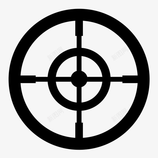 目标靶心焦点图标svg_新图网 https://ixintu.com 枪 点 焦点 目标 瞄准准心 靶心
