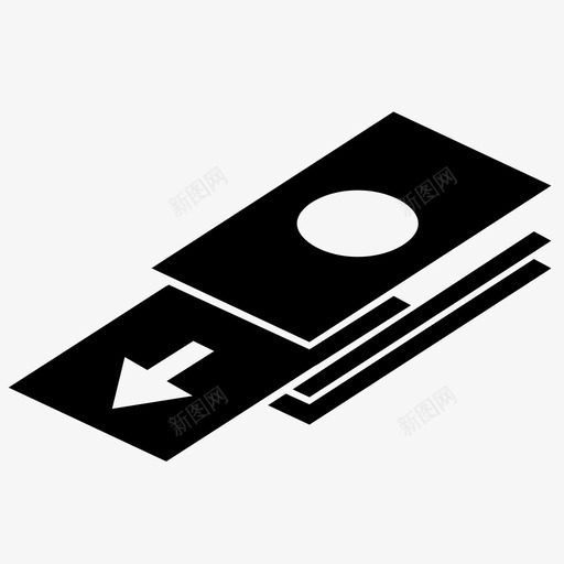 汇款银行现金图标svg_新图网 https://ixintu.com 存款 汇款 现金 银行