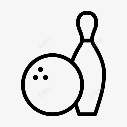 保龄球室内运动图标svg_新图网 https://ixintu.com 保龄球 保龄球场 保龄球竞技场 室内 运动 酒店主题图标集