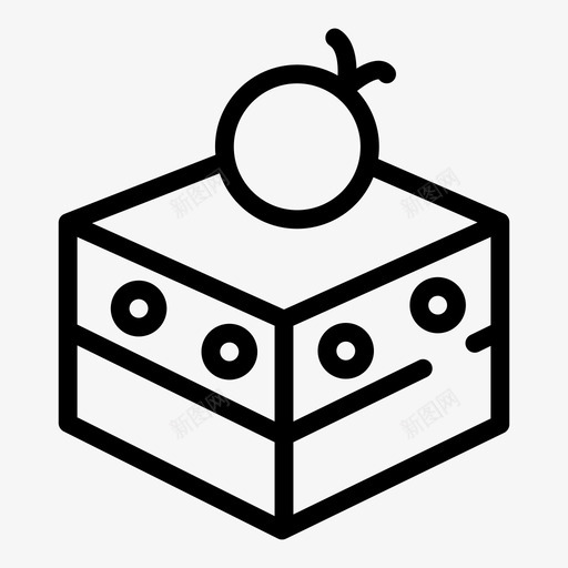 提拉米苏蛋糕巧克力图标svg_新图网 https://ixintu.com 块 好吃的 巧克力 提拉米苏 摩卡 方块 甜点 甜食 蛋糕