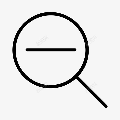 缩小收集查找图标svg_新图网 https://ixintu.com 搜索 收集 放大镜 查找 移动用户界面图标 缩小