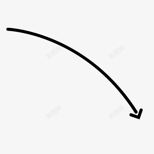 向下箭头过程路径图标svg_新图网 https://ixintu.com 减少 向下箭头 坏结果 流 箭头 趋势 路径 过程