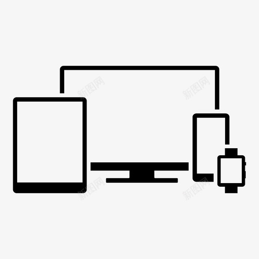 响应式用户界面ui图标svg_新图网 https://ixintu.com iwatch square design square interface square ui squares ui 响应式设计 智能手表 用户界面