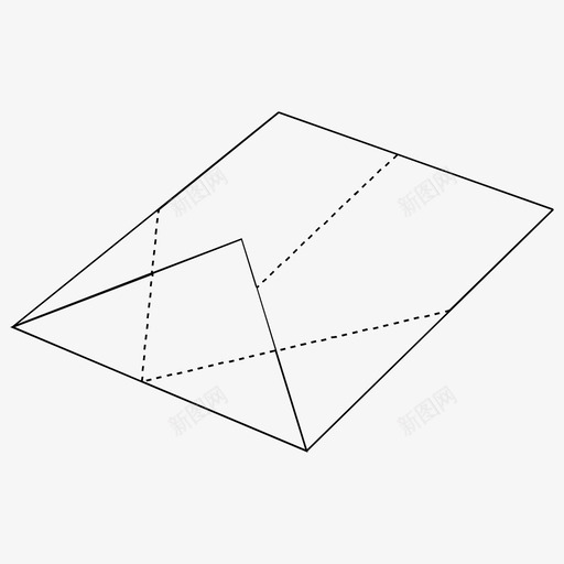 折纸纸飞机游戏图标svg_新图网 https://ixintu.com 折纸 游戏 纸飞机