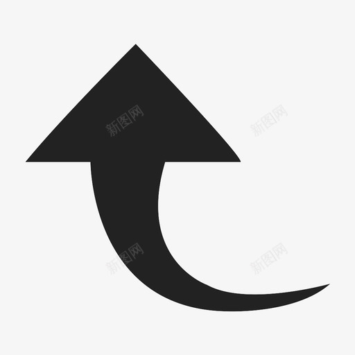 上箭头路标志路图标svg_新图网 https://ixintu.com 上箭头 前进 标志路 标记 路 路径