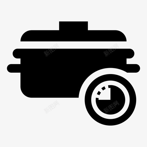 烹饪时间蒸汽准备时间图标svg_新图网 https://ixintu.com 准备时间 油炸 炊具 热 烹饪时间 蒸汽 锅