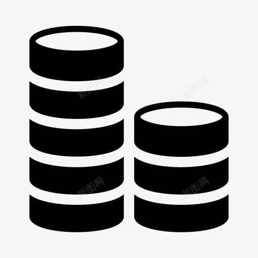 付款银行业务图标svg_新图网 https://ixintu.com 业务 付款 现金 硬币 硬币堆 货币 金融 银行