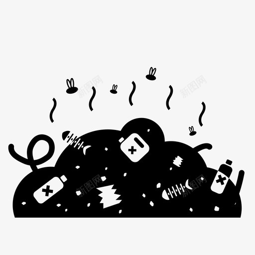 垃圾箱删除丢弃图标svg_新图网 https://ixintu.com 不可用 丢弃 删除 垃圾箱 浪费 生态